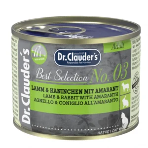 Dr.Clauders No3 drėgnas maistas su ėriena ir triušiena 200g x 6vnt
