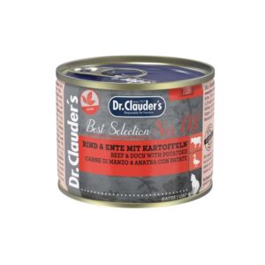 Dr.Clauders No8 drėgnas maistas katėms su jautiena ir antiena 200g x 6vnt