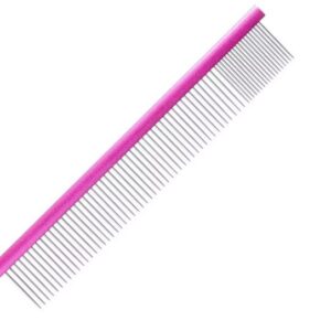 Groom Professional metalinės šukos 25 cm tamsiai rožinės spalvos