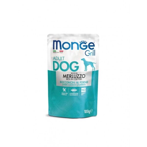 Monge Grill konservuotas pašaras šunims su menke 100g