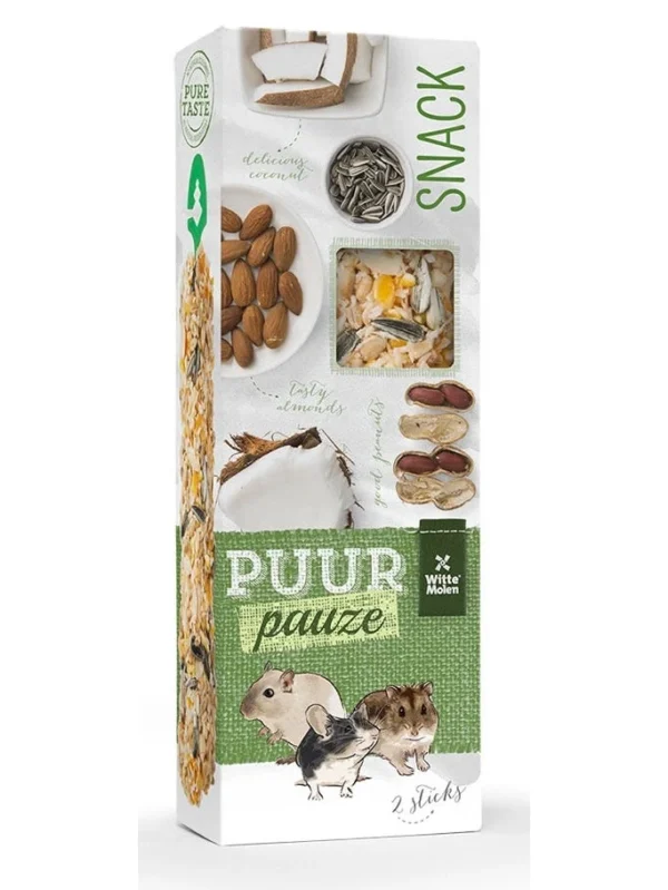 Puur Pauze Gardėsis Su Riešutais, Kokosu Ir Saulėgrąžomis Graužikams 110g