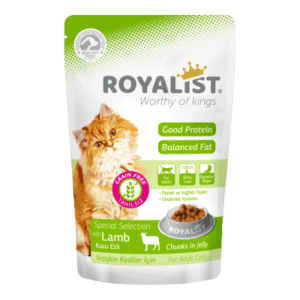 Royalist Wet Pouch lamb konservai drebučiuose su ėriena katėms 85g x 12vnt