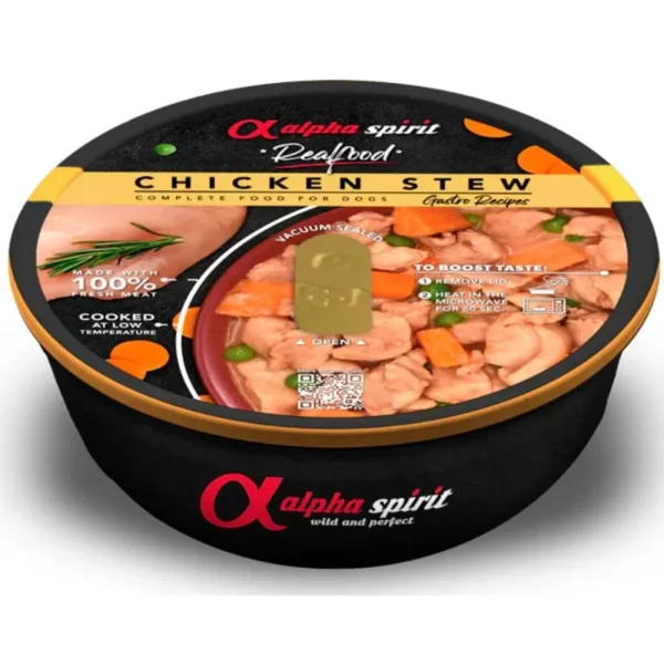 ALPHA SPIRIT Realfood troškinys su vištiena 280g