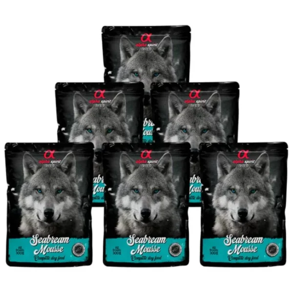 ALPHA SPIRIT WET putėsiai šunims su dorada 300g 6vnt