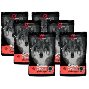 ALPHA SPIRIT WET putėsiai šunims su lašiša 85g 6vnt