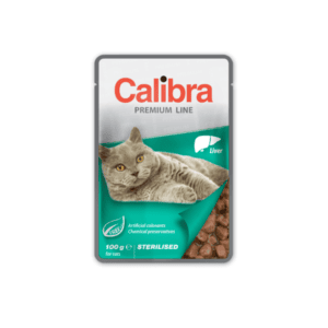 CALIBRA Cat pouch Premium Sterilised Liver konservai sterilizuotoms katėms su kepenėlėmis 100g