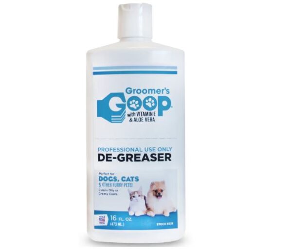 Groomer's Goop De-Greaser Liquid šunų ir kačių plaukų nuriebalinimo skystis 473ml