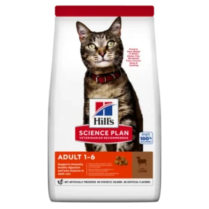 Hills SP Feline Adult Lamb and Rice sausas maistas katėms
