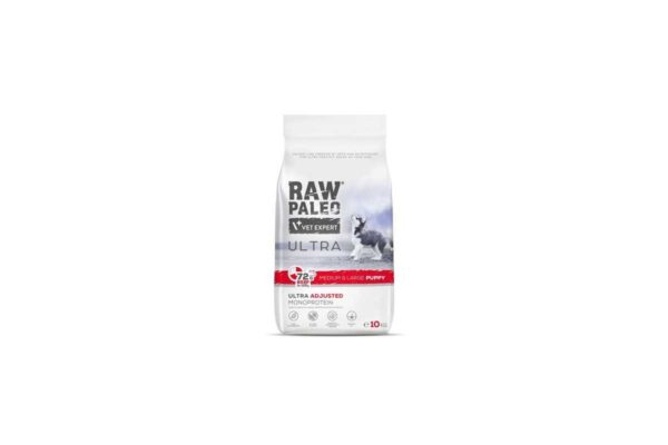 Raw Paleo Ultra puppy medium&large maistas šuniukams su jautiena 10kg
