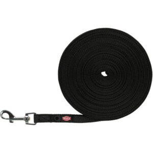 TRIXIE Tracking pavadys, gumuotas S-M 5 m 15mm juodas