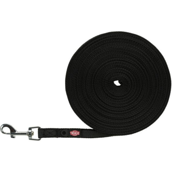 TRIXIE Tracking pavadys, gumuotas S-M 5 m 15mm juodas