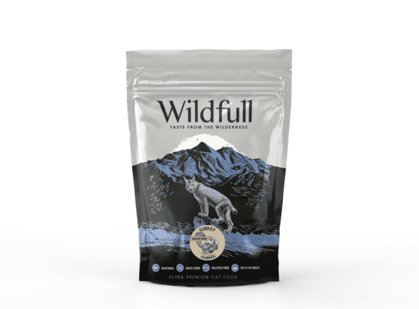 Wildfull Cat Turkey Hairball sausas maistas katėms 400 g