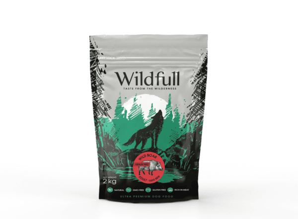 Wildfull Dog Wildboar Mini sausas maistas šunims 2 kg