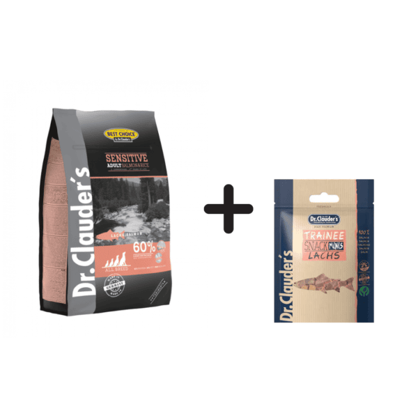 Dr. Clauder’s Sensitive Adult su lašiša 20kg+ skanėstai