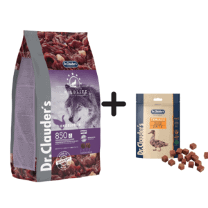 Dr. Clauder’s Wildlife Duck sausas maistas šunims 11,5kg + skanėstai