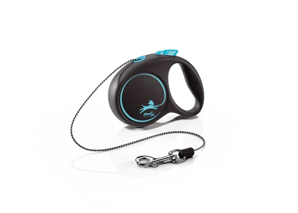 Flexi Black design virvė mėlynas XS 3m