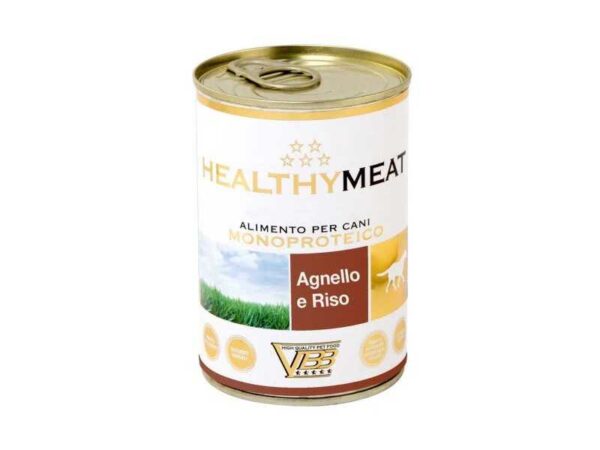 Healthymeat Agnello con Riso su ėriena ir ryžiais paštetas šunims 400gx24vnt