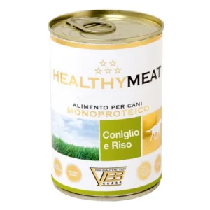 Healthymeat Coniglio con Riso (su triušiena ir ryžiais) monoproteininis paštetas šunims 400g x 24vnt