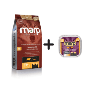 Marp Lamb holistinis sausas maistas šunims su ėriena 12kg + konservai 100g