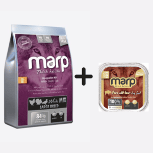 Marp WhiteMix Large Breed holistinis sausas maistas 12kg + konservai 100g
