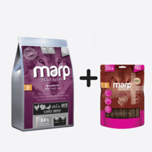 Marp WhiteMix Large Breed holistinis sausas maistas 17kg + skanėstai 80g