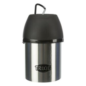 TRIXIE Gertuvė butelis su dubenėliu, nerūd. plienas-plastikas, 0.3 l