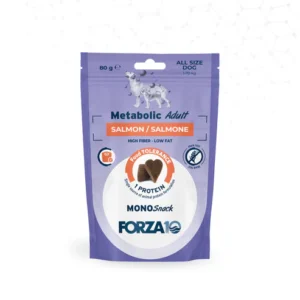FORZA10 MonoSnack Metabolic Adult skanėstai šunims su lašiša 80g