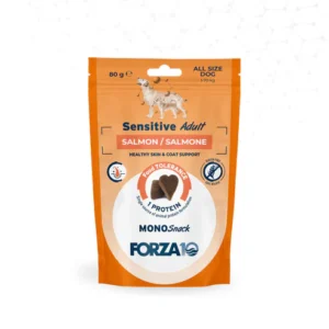 FORZA10 MonoSnack Sensitive Adult skanėstai šunims su lašiša 80g