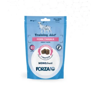FORZA10 MonoSnack Training Adult skanėstai šunims su kiauliena 80g