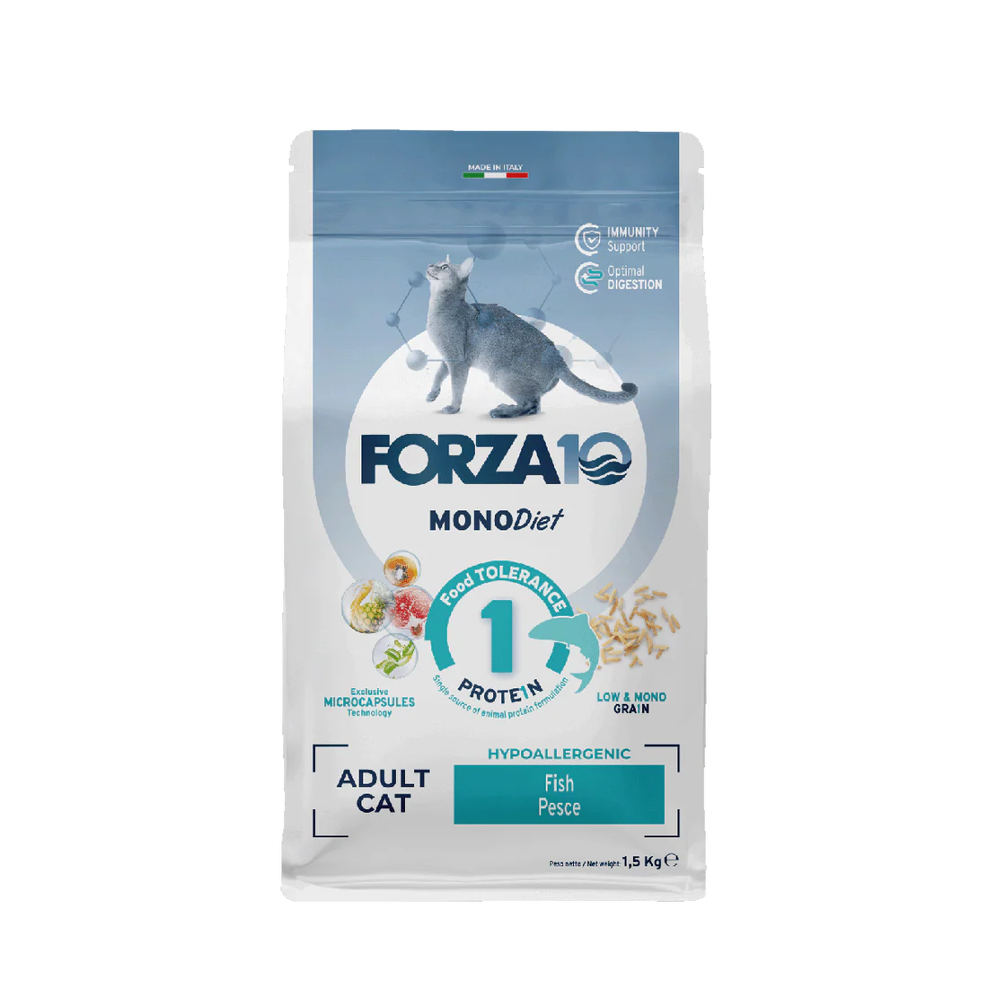 FORZA10 Monodiet katėms su žuvimi 1.5kg FORZA10 Monodiet katėms su žuvimi 1.5kg