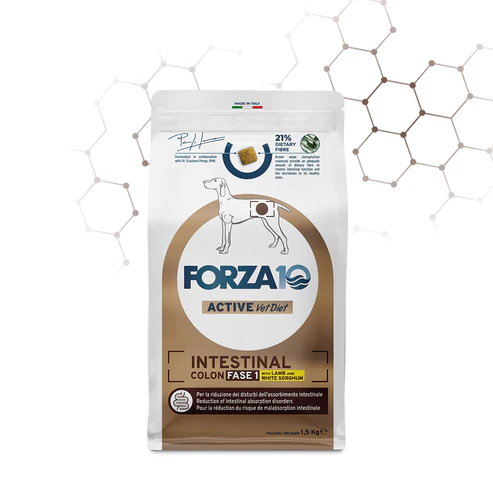 FORZA10 VetDiet INTESTINAL COLON Fase 1 All Breed šunims su ėriena ir sorgais 1,5 kg FORZA10 VetDiet INTESTINAL COLON Fase 1 All Breed šunims su ėriena ir sorgais 1,5 kg