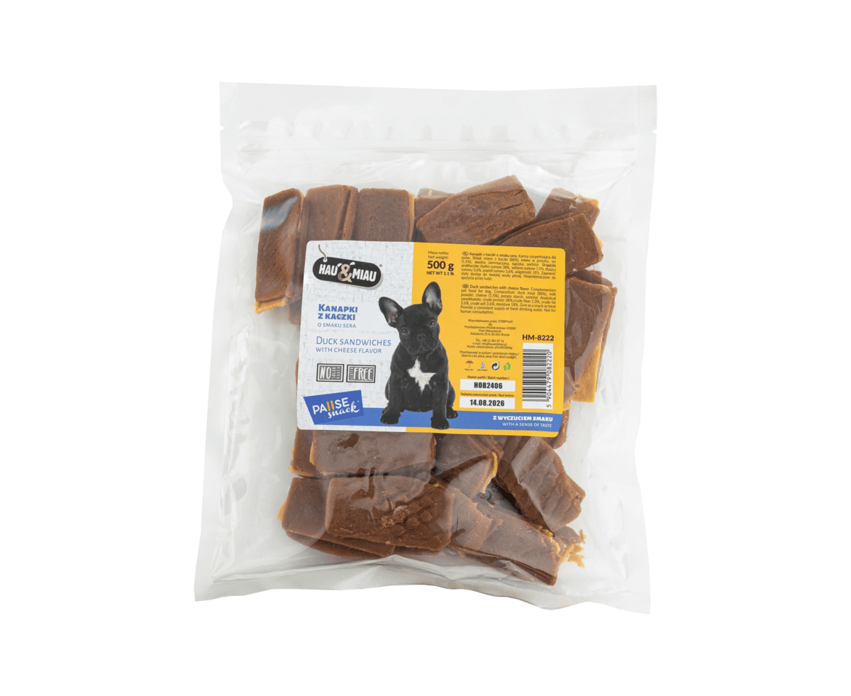 Hau&Miau Antienos ir sūrio sumuštinis 500g Hau&Miau Antienos ir sūrio sumuštinis 500g