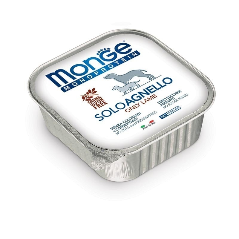 Monge Monoprotein konservai šunims su ėriena 150g Monge Monoprotein konservai šunims su ėriena 150g