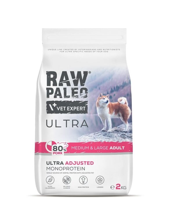 Raw Paleo Ultra Adult Medium&Large Pork 2kg