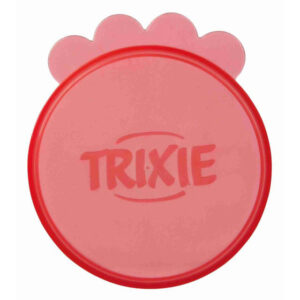 Trixie raudoni dangteliai skardinėms ø 10.6 cm 2 vnt.