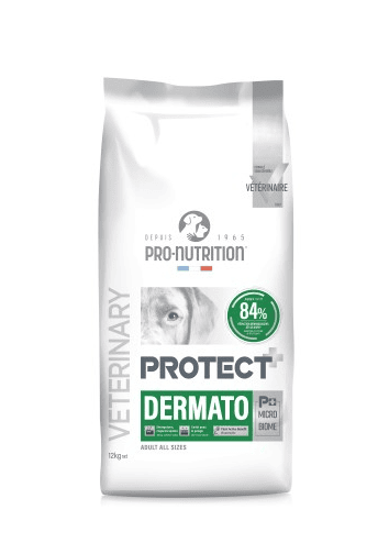 Pro-Nutrition Protect Dermato subalansuotas dietinis maistas odos probelmų turintiems šunims 12 kg Pro-Nutrition Protect Dermato subalansuotas dietinis maistas odos probelmų turintiems šunims 12 kg