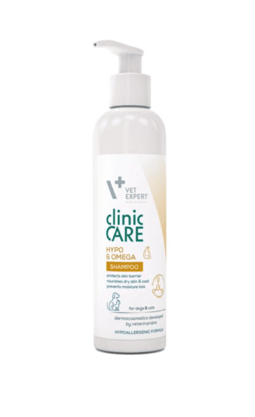 VetExpert HYPO & OMEGA Clinic Care šampūnas 250ml VetExpert HYPO & OMEGA Clinic Care šampūnas 250ml