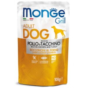 Monge Grill konservai su vištiena ir kalakutiena 100g