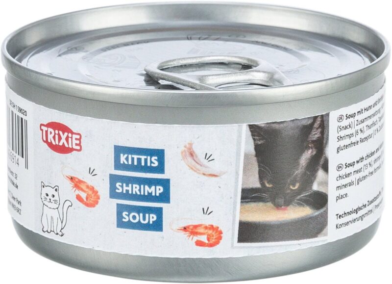 TRIXIE Sriuba katėms su vištiena ir krevetėmis 80 g TRIXIE Sriuba katėms su vištiena ir krevetėmis 80 g