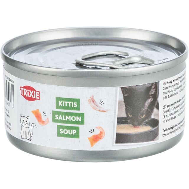 TRIXIE Sriuba katėms su vištiena ir lašiša, 80 g TRIXIE Sriuba katėms su vištiena ir lašiša, 80 g