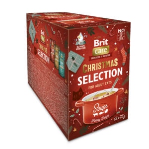 Brit Care Cat Soup Christmas sriubų katėms rinkinys 15 vnt x 75 g