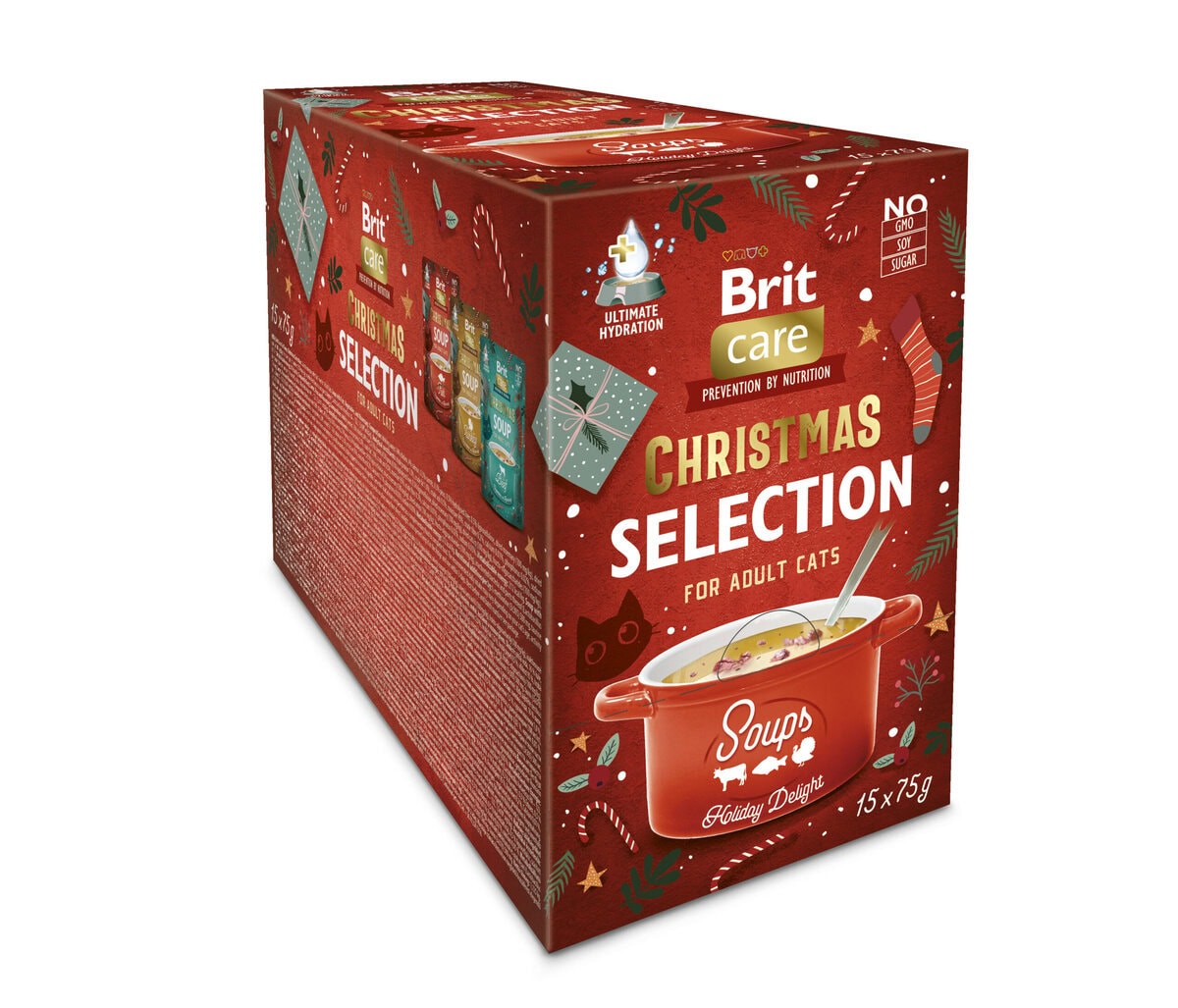 Brit Care Cat Soup Christmas sriubų katėms rinkinys 15 vnt x 75 g Brit Care Cat Soup Christmas sriubų katėms rinkinys 15 vnt x 75 g