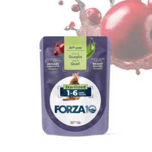 FORZA10 Maintenance Adult konservai sterilizuotoms katėms 1-6 metų su putpelių mėsa