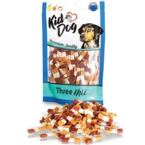 KIDDOG Dental Three Mix 3 skonių skanėstai 80g