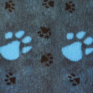 Kilimėlis augintiniams DryBed A+ mėlynas su pėdutėmis