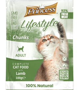 PRINCESS LIFESTYLE konservai su ėriena katėms 100g