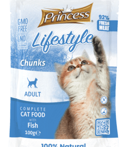 PRINCESS LIFESTYLE konservai su žuvimi katėms 100 g
