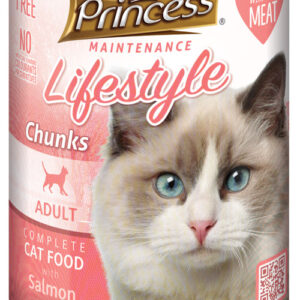 Princess lifestyle konservai su lašiša katėms 405g