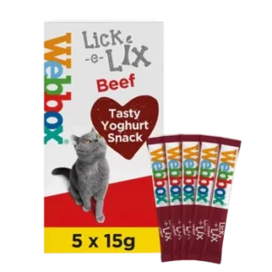 WBX Lick-E-Lix beef skysti skanėstai katėms N5 x 15 g