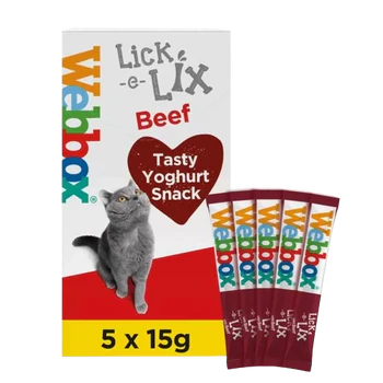 WBX Lick-E-Lix beef WBX Lick-E-Lix beef skysti skanėstai katėms N5 x 15 g